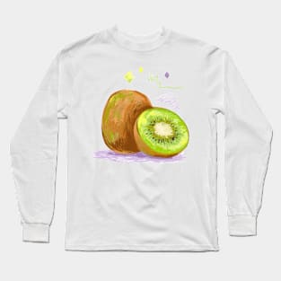 Kiwi Hand Drawn Long Sleeve T-Shirt